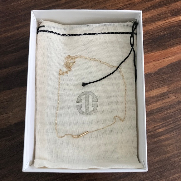 14k solid gold Ball Beaded Choker - Picture 4 of 6